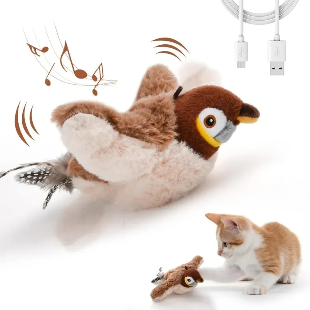 Catfri® Moineau Dansant – Le Compagnon de Jeu Ultime pour Votre Chat