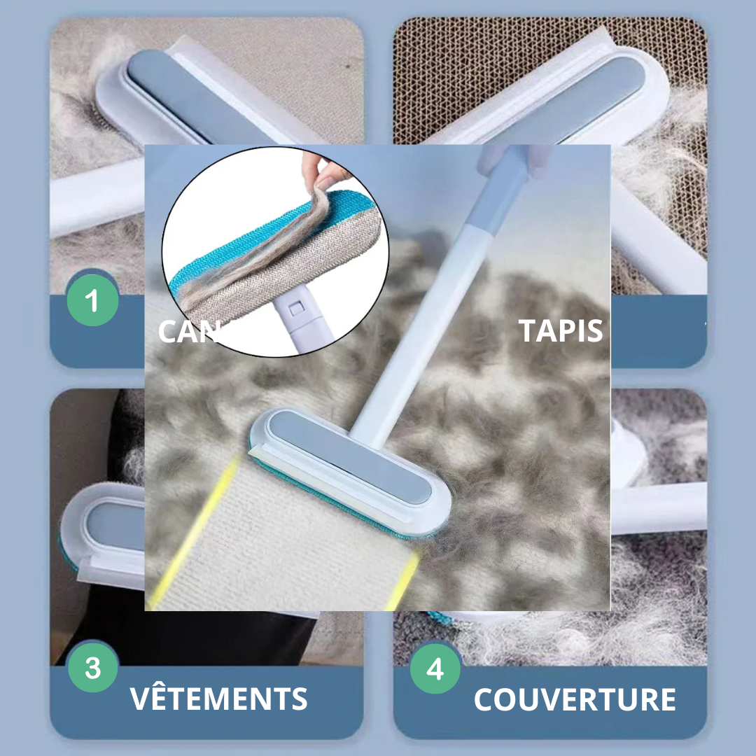 L'arme ultime contre les poils d'animaux - Brosse MagiClean 4-en-1