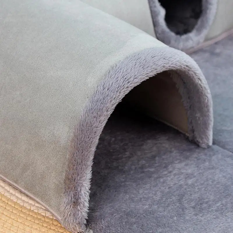 CatTunnel - Lit et Tunnel de Jeu 3-en-1 pour Chat