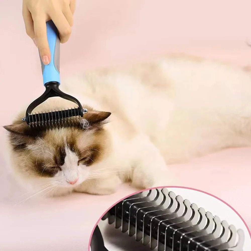 DuoBrush Pro - Brosse Démêlante 2 en 1 pour Chiens et Chats