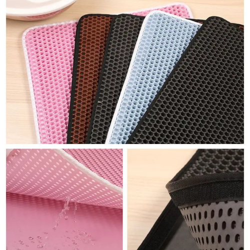 CleanPaw Max™ – Tapis de Litière Double-Couche Antidérapant & Imperméable