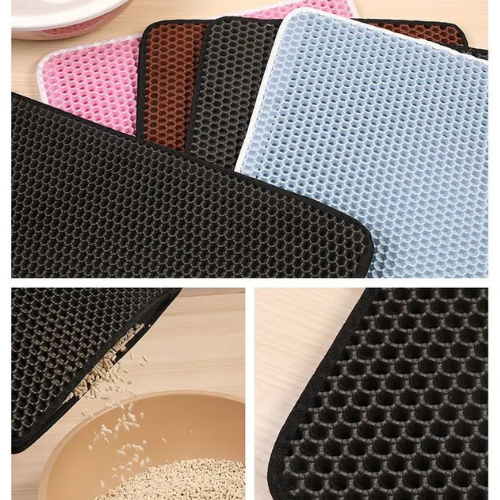 CleanPaw Max™ – Tapis de Litière Double-Couche Antidérapant & Imperméable