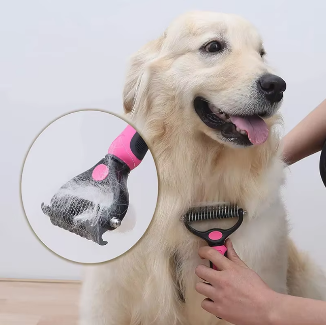 DuoBrush Pro - Brosse Démêlante 2 en 1 pour Chiens et Chats