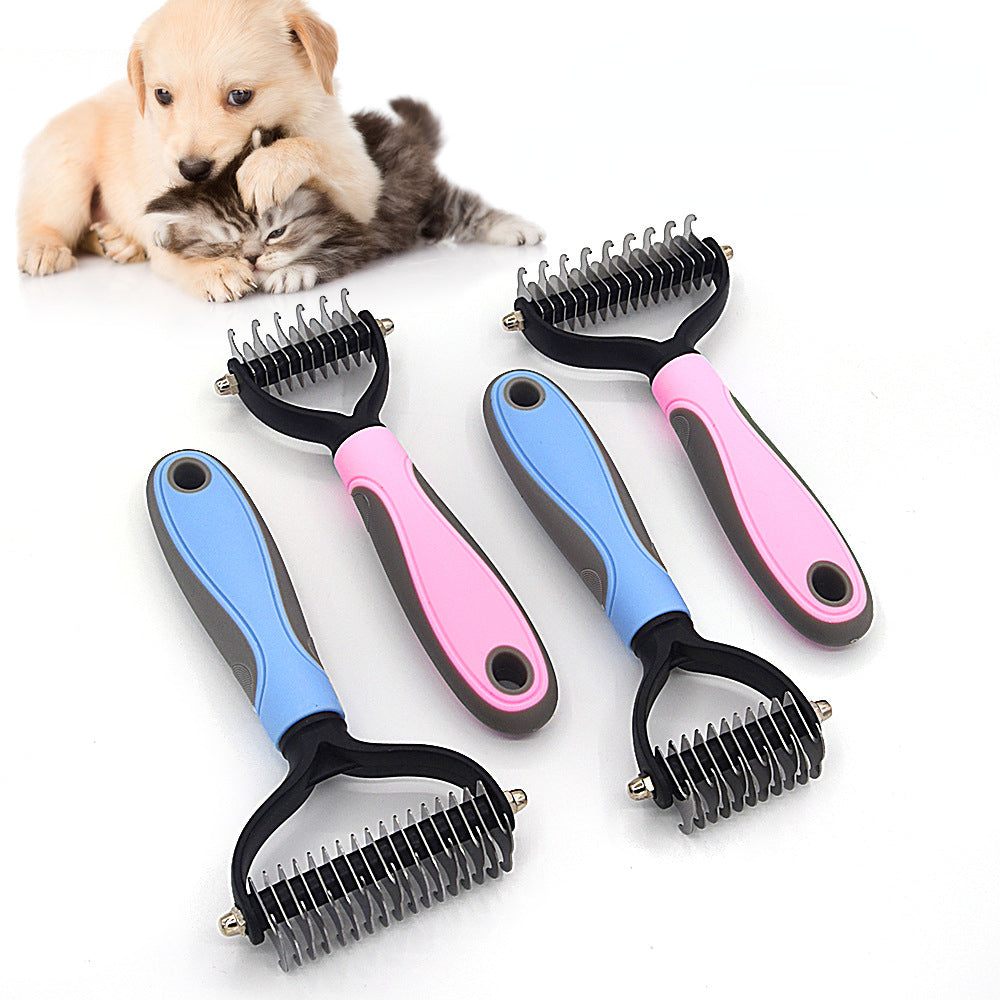 DuoBrush Pro - Brosse Démêlante 2 en 1 pour Chiens et Chats