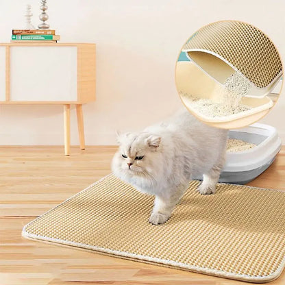 CleanPaw Max™ – Tapis de Litière Double-Couche Antidérapant & Imperméable