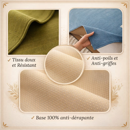 Protège-Canapé Luxueux en Chenille Herringbone