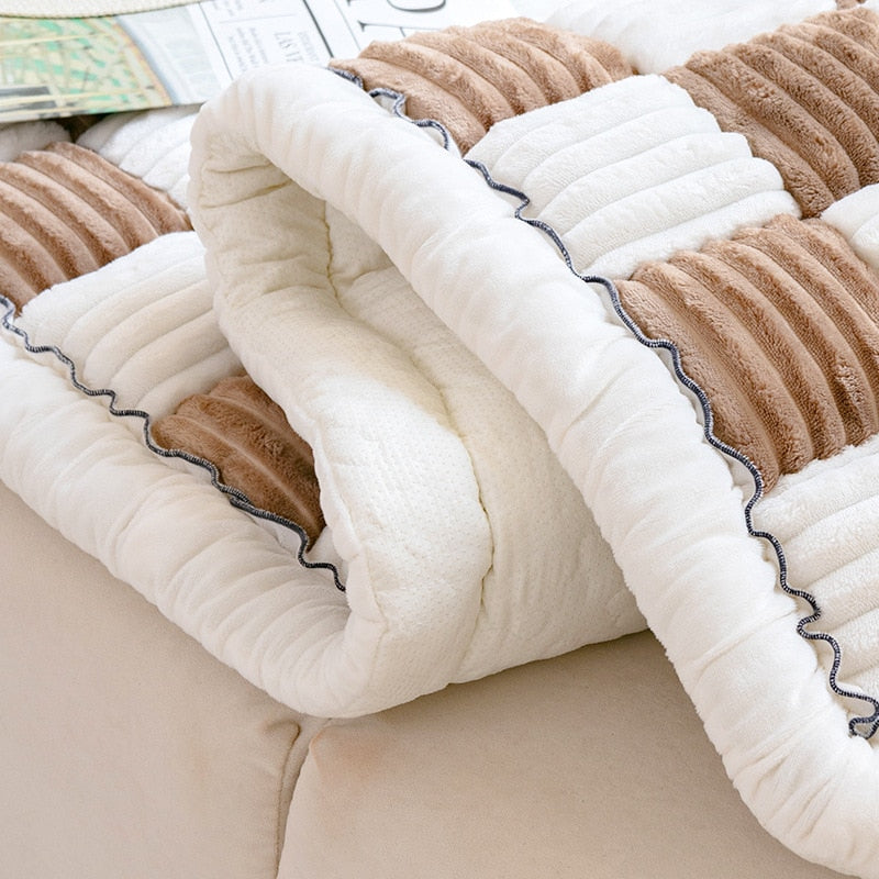 Housse De Canapé Mélangé Coton Épais 2 3 4 Place Couvre Sofa Universel Aussi Pour Canapés D Housse De Canapé Mélangé Coton Épais 2 3 4 Place Couvre Sofa Universel Aussi Pour Canapés D